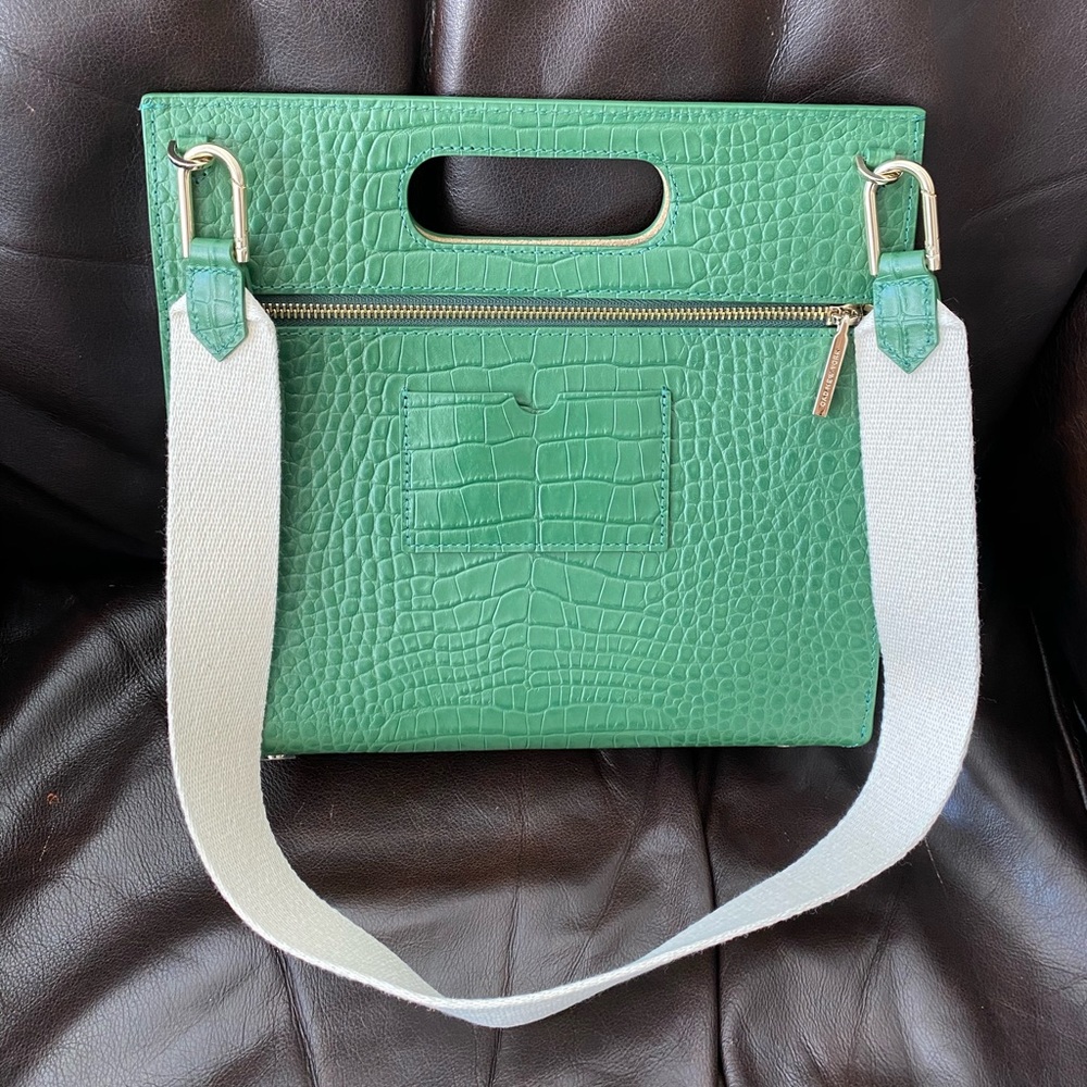 OAD New York Crocodile Quinn Tote (fern green)